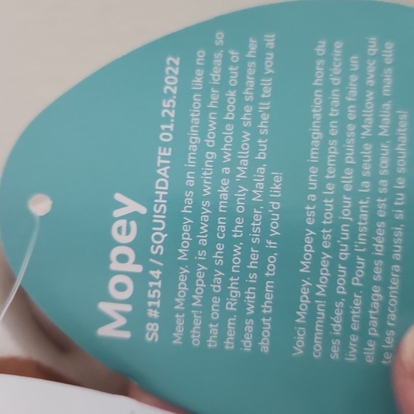 Mopey Sea Cow Squishmallows NWT 8 INCH - Picture 9 of 10